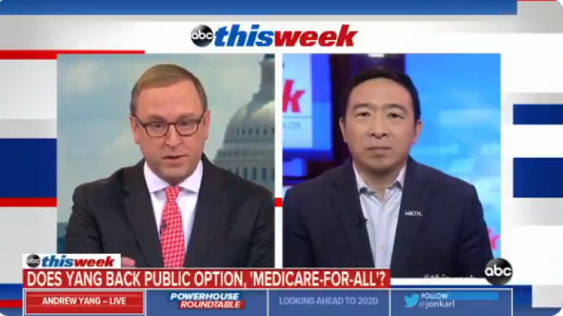 andrew yang health care impeachment