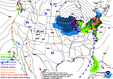 NOAA forecast Tuesday 00z NOAA forecast Tuesday 00z