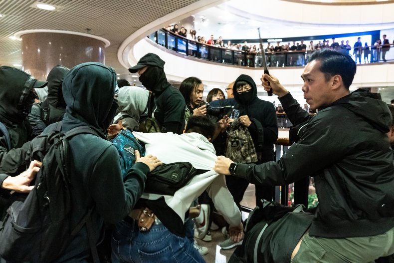 china, hong, kong, protests, clash, police