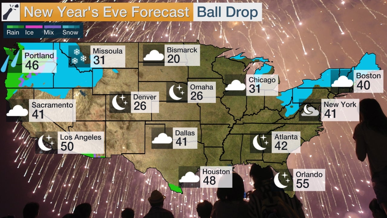 New Years Eve Forecast: Mild Conditions Expected in Times Square