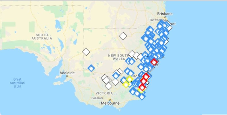 new south wales australia wildfires