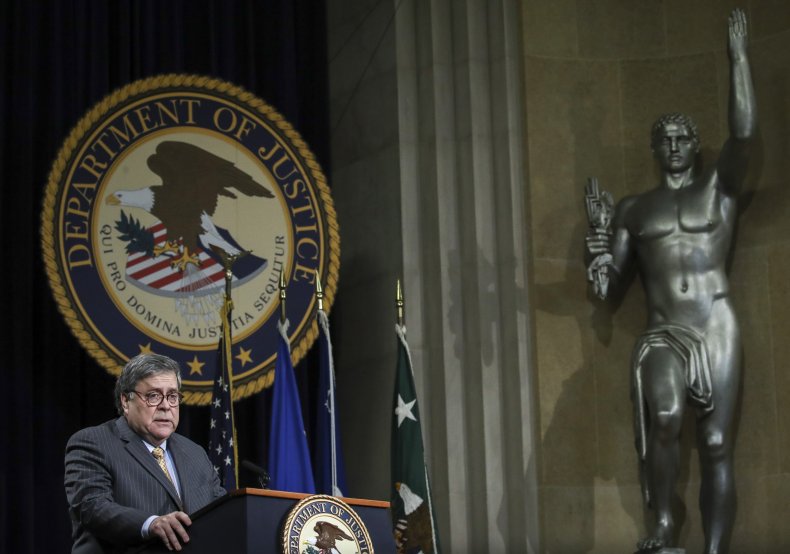 william barr doj religious extremism