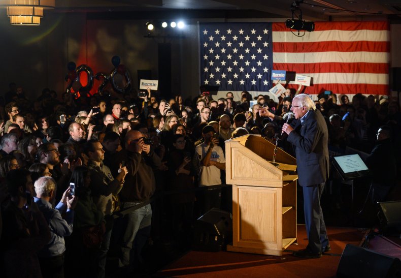 Bernie Sanders Holds New Year's Eve Rally