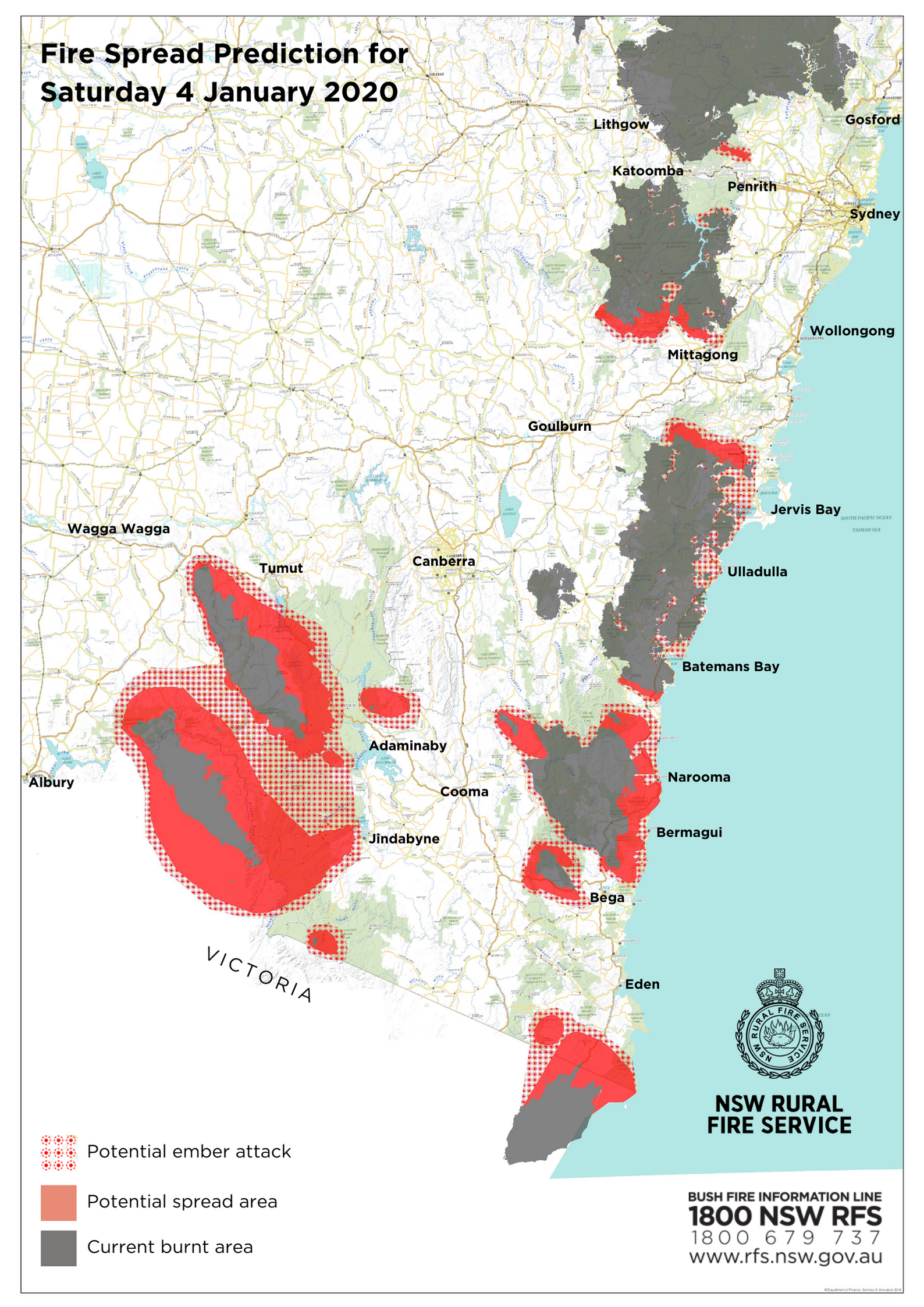 Map Australia Fires