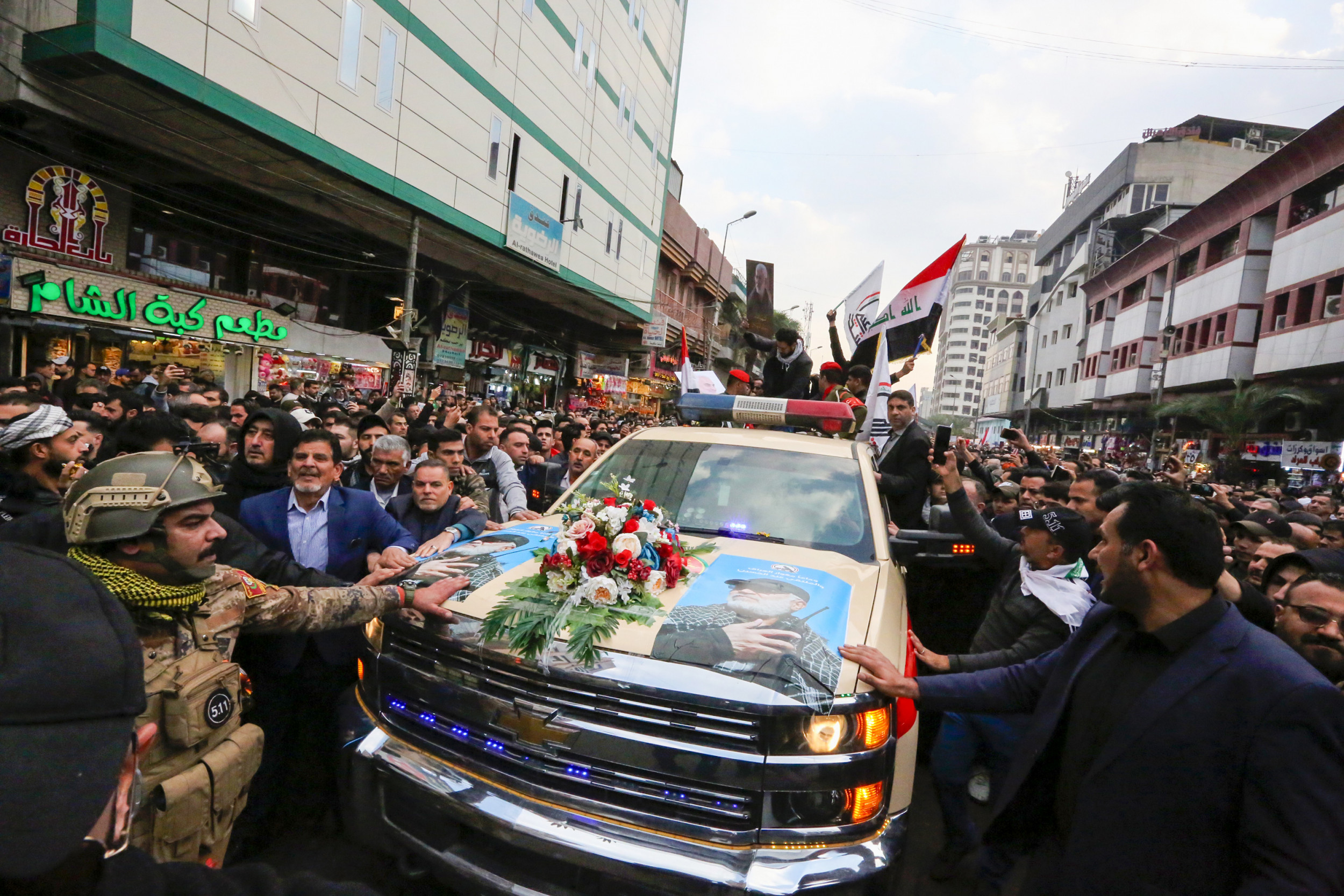 Funeral Procession For Soleimani Sees Thousands March Through