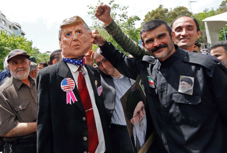 Iran protest against Trump