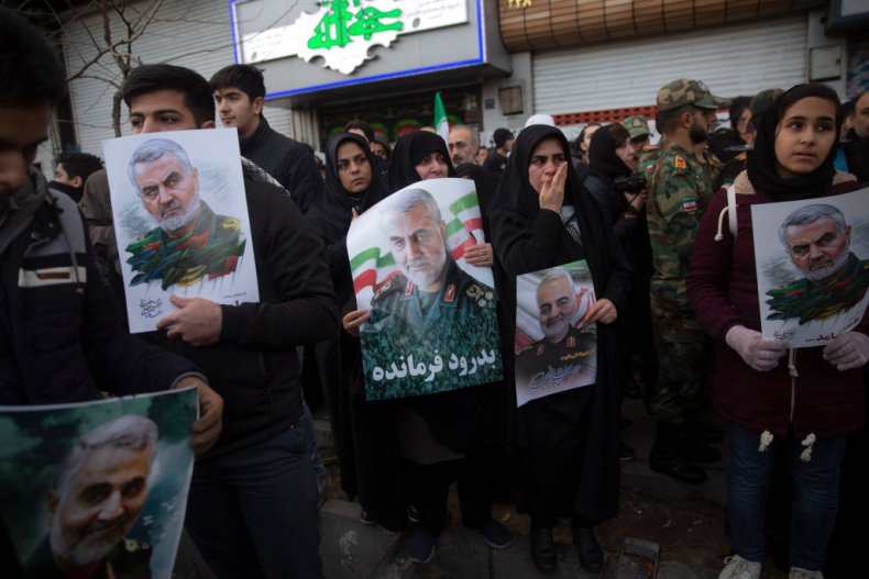 Soleimani mourners in Tehran