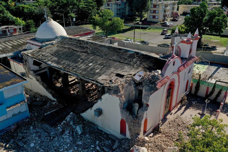 damage puerto rico earthquake photos damage puerto rico earthquake photos