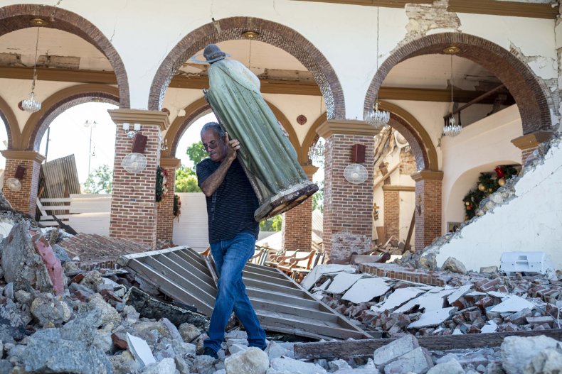 church damage puerto rico photos earthquake church damage puerto rico photos earthquake