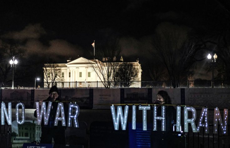 No War With Iran Protest White House No War With Iran Protest White House