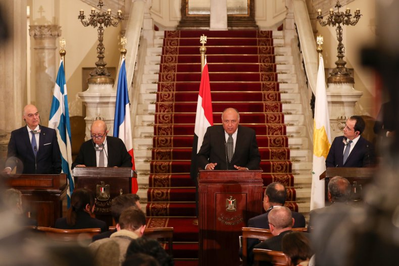 greece, france, egypt, cyprus, libya, meeting