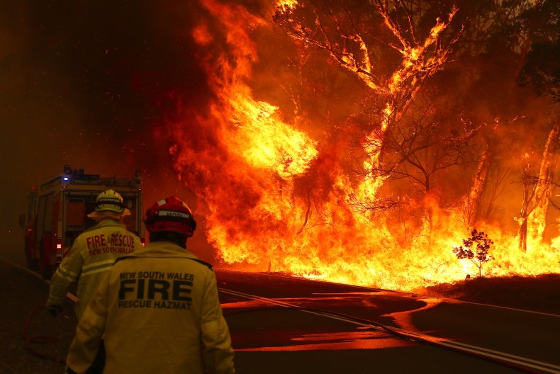 Australia fire and rescue workers