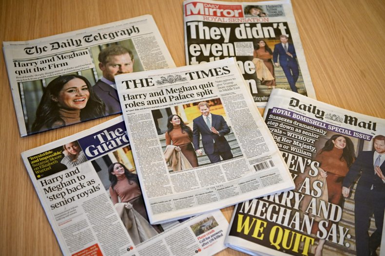 Meghan and Harry newspapers react