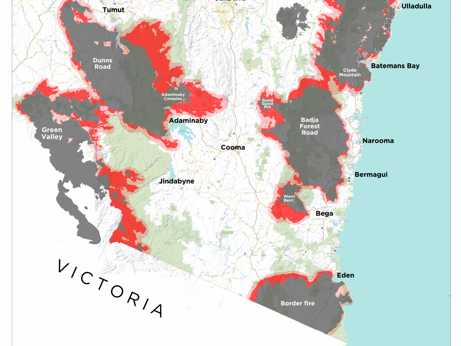 Australia Wildfire Map Fires In New South Wales Expected To Spread With Erratic And Dangerous Behavior