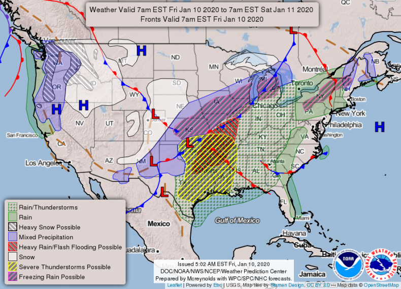 NOAA NWS Forecast Jan 10 2020 NOAA NWS Forecast Jan 10 2020