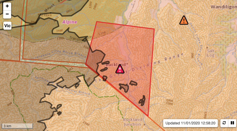 Victoria Latest Map Jan 11