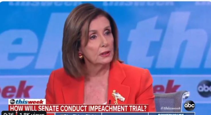 nancy pelosi stephanopoulos impeachment trial nancy pelosi stephanopoulos impeachment trial