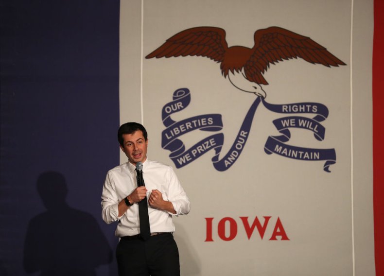 Pete Buttigieg in Centerville, Iowa