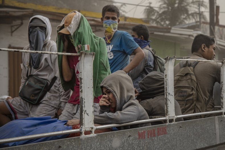 volcano taal eruptions evacuations ash