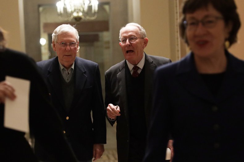susan collins, mitch mcconnell impeachment
