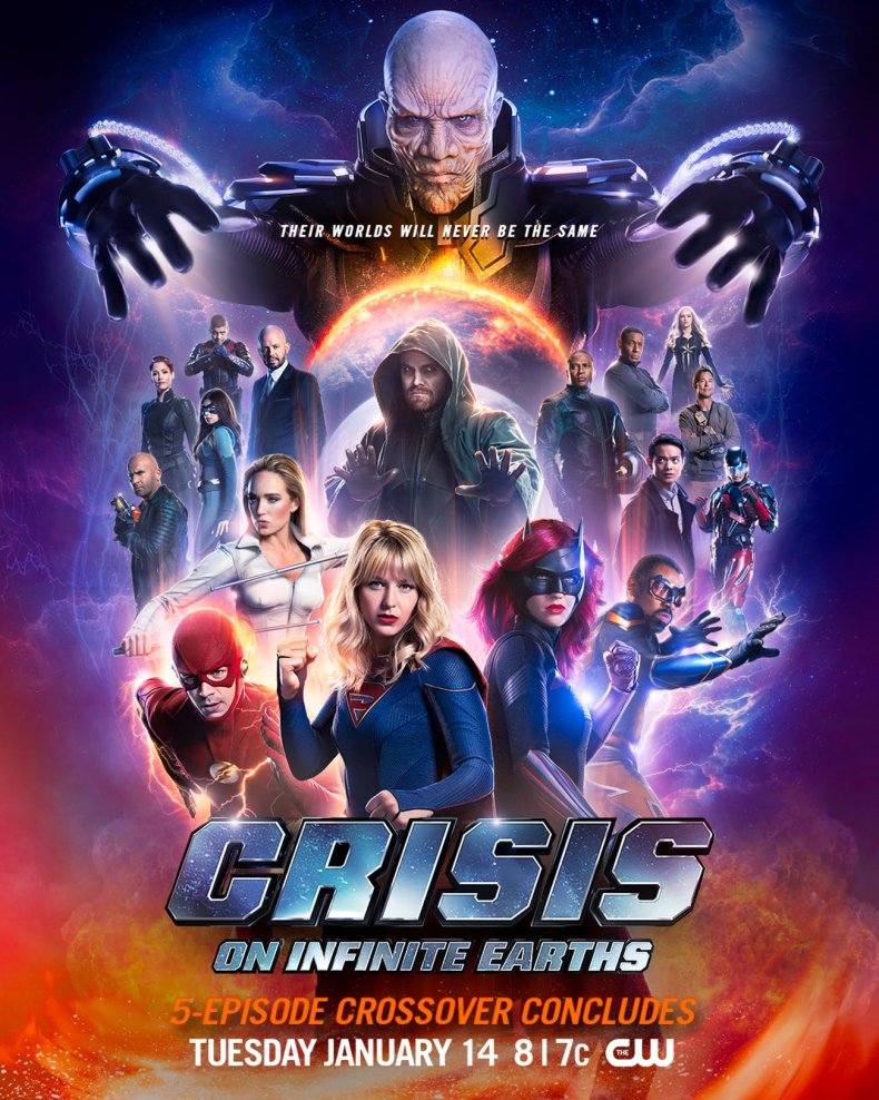 crisis on infinite earths poster