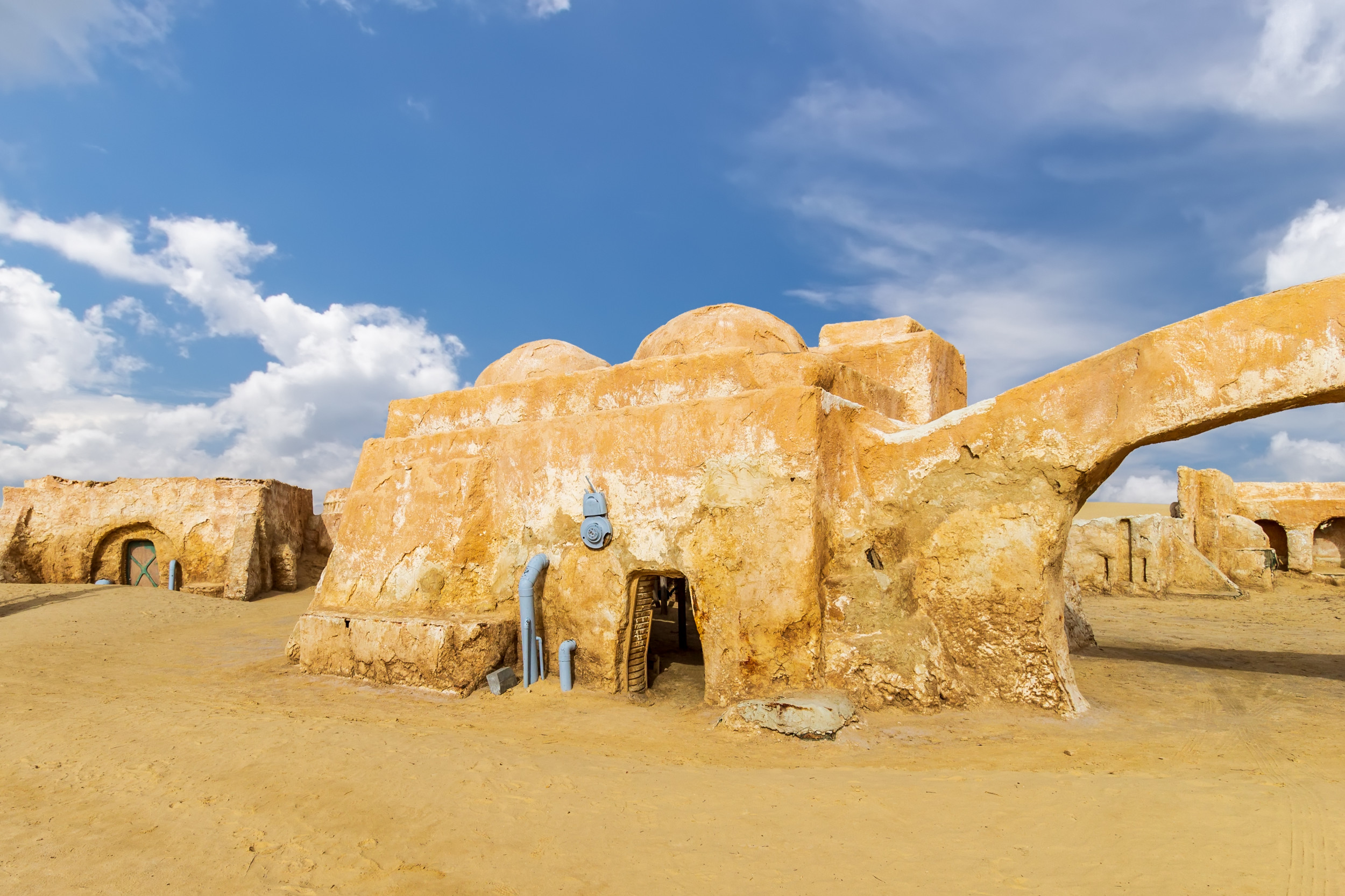 Night sky of Star Wars' Tatooine, in Tunisia