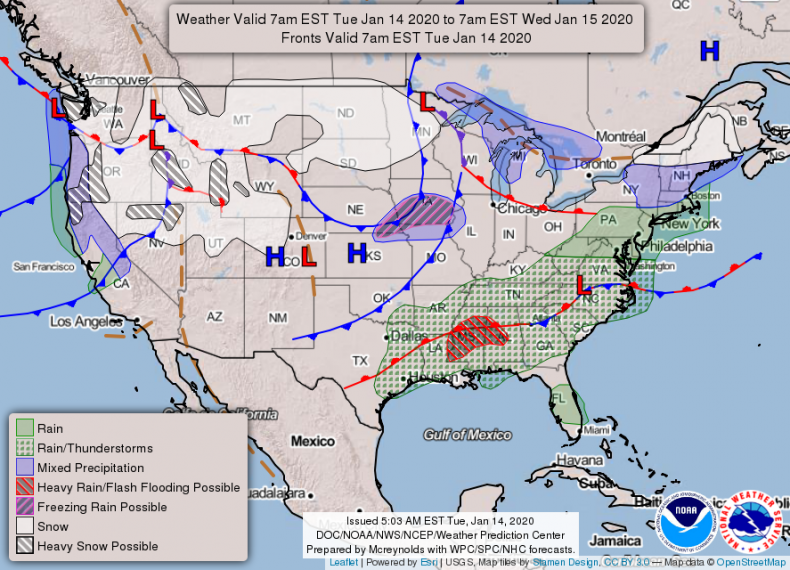 Wednesday Weather Forecast NWS Winter Storm