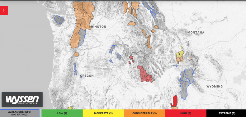 Avalanche Warnings Washington Idaho January 15 2020