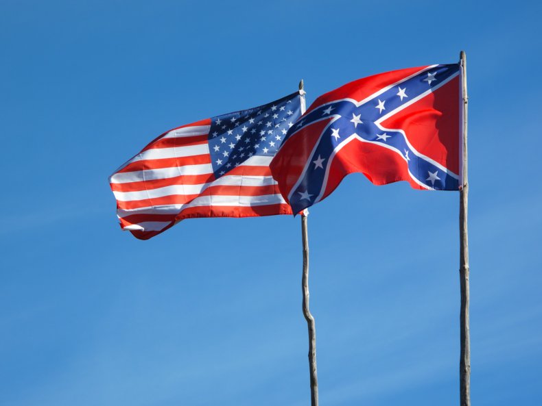 Confederate Flag, American Flag