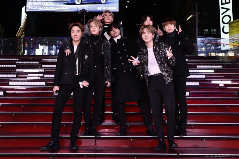 BTS NYC Times Square December 2019