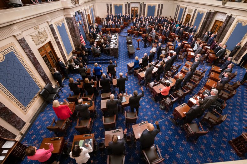 Senators sworn in trump impeachment trial