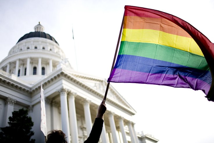 Pride Flag at California State Capitol Pride Flag at California State Capitol