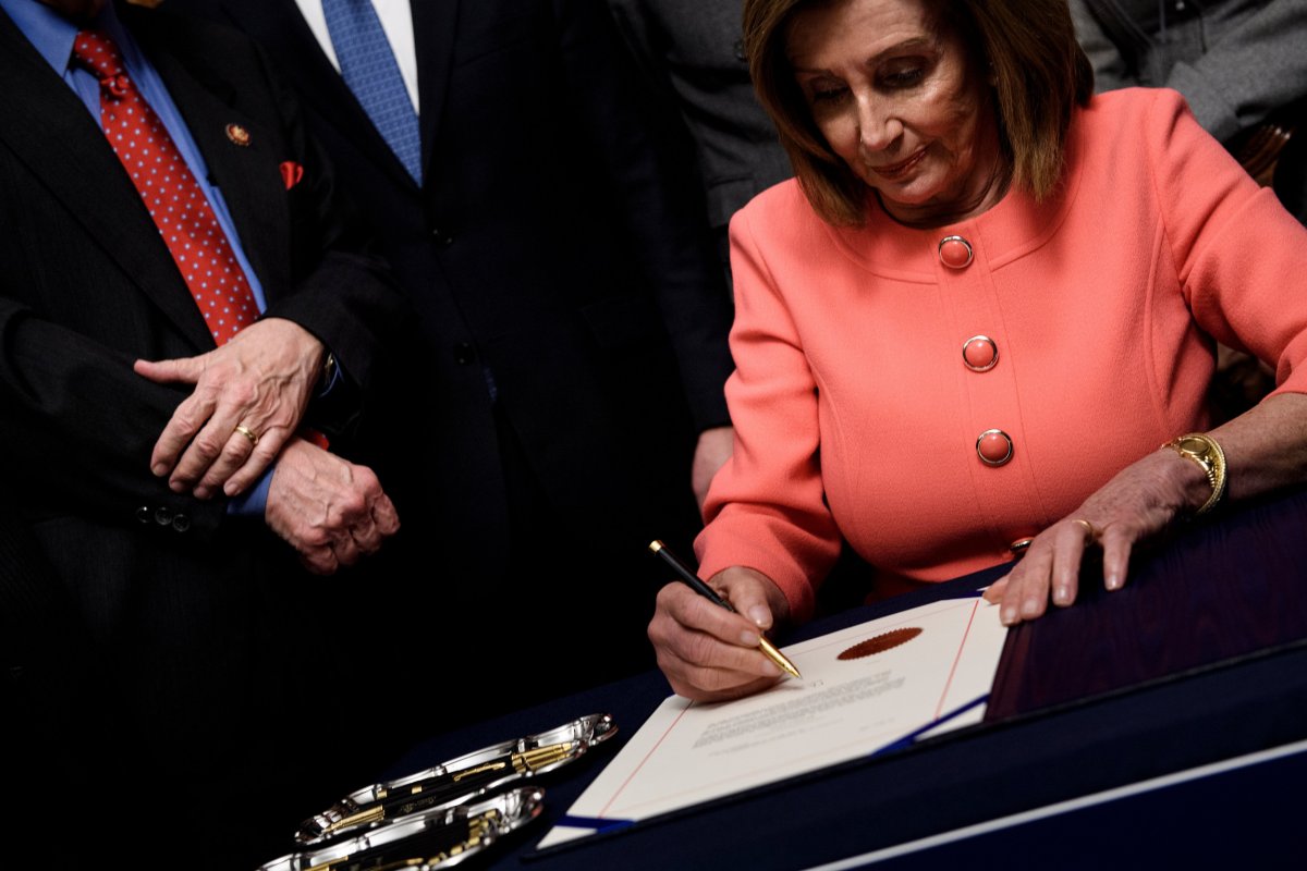 Nancy Pelosi engrossment ceremony 