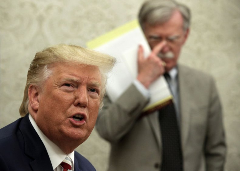 John Bolton and Donald Trump