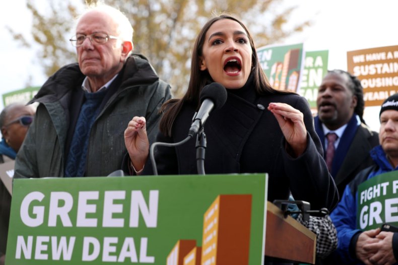 Bernie Sanders and Alexandria Ocasio-Cortez