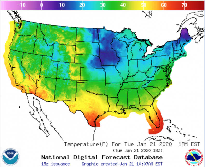 Temperature Forecast Florida