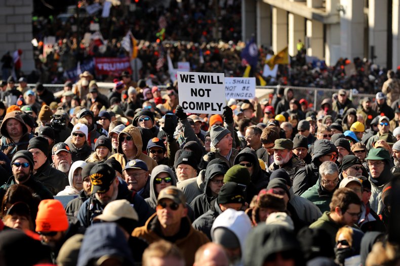 Gun Rights Advocates Rally In Virginia