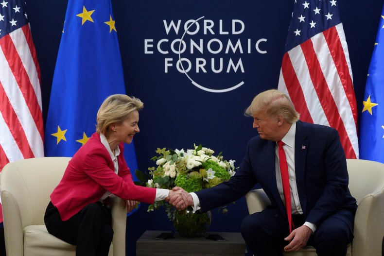 Donald Trump, Ursula von der Leyen, EU