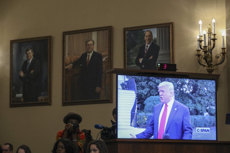 Trump Mulvaney center stage impeachment trial