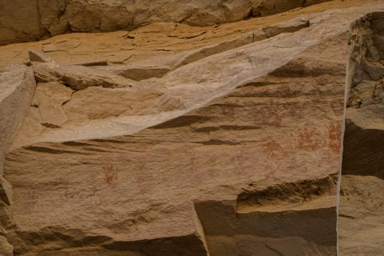 Handprints Sinai Cave
