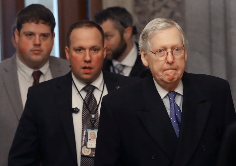 GOP, Mitch McConnell, Senate, trial, 2020, impeachment