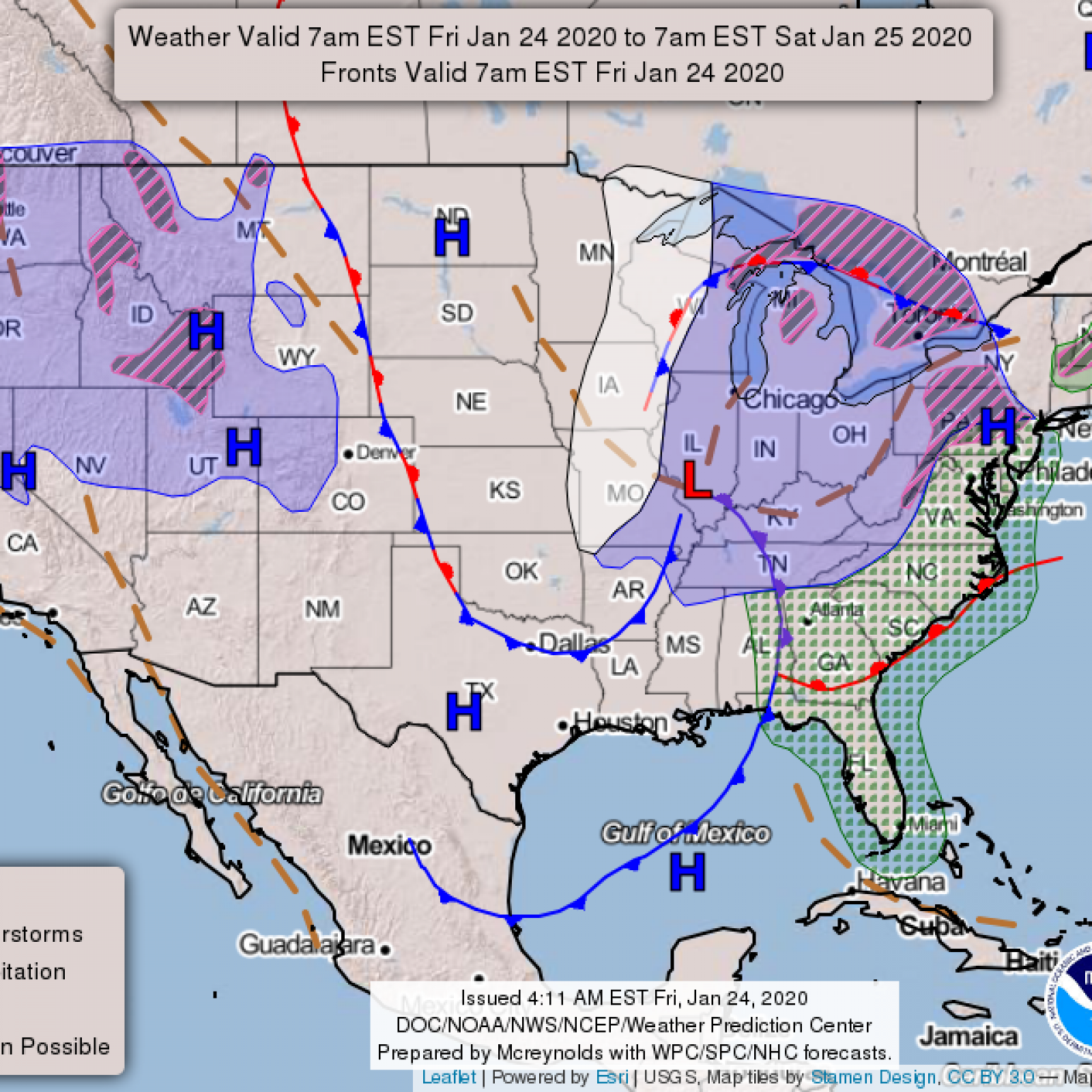 Winter Weather Advisories For Midwest And East Coast How Many