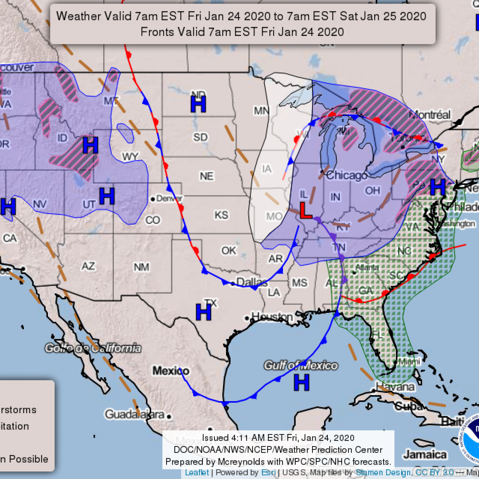 weather map east coast Winter Weather Advisories For Midwest And East Coast How Many weather map east coast