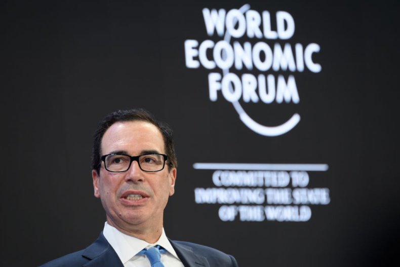 Treasury Secretary Steven Mnuchin at Davos Treasury Secretary Steven Mnuchin at Davos
