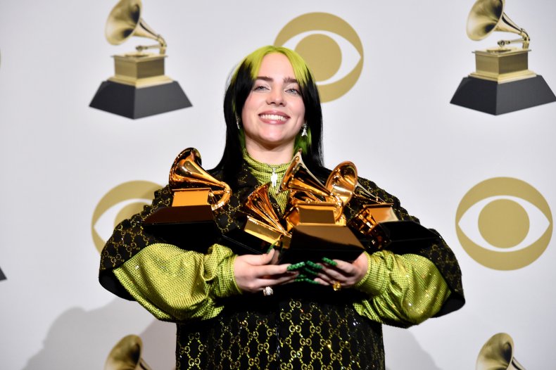 Billie Eilish Grammys 2020 Awards Big Four