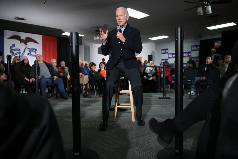 joe biden in clinton iowa
