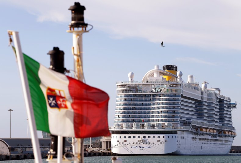 Costa Smeralda cruise ship Civitavecchia January 2020