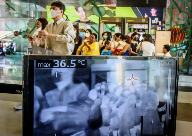coronavirus, screening, mall, thailand, china, disease