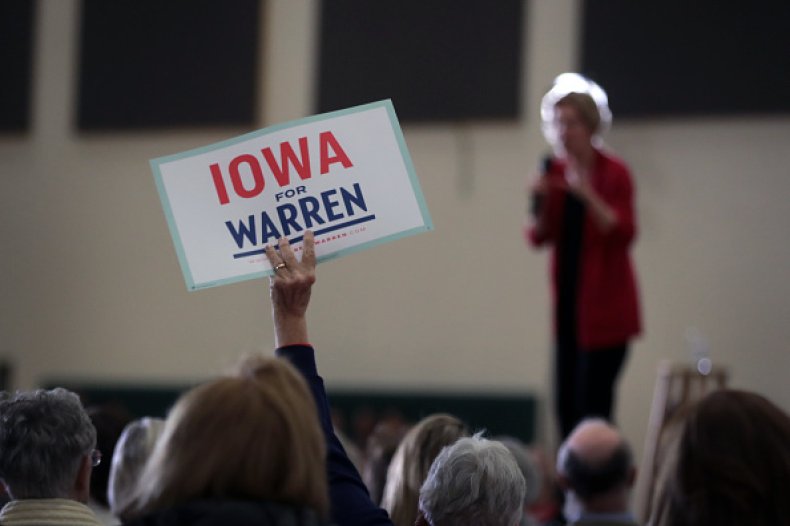 elizabeth warren iowa chances