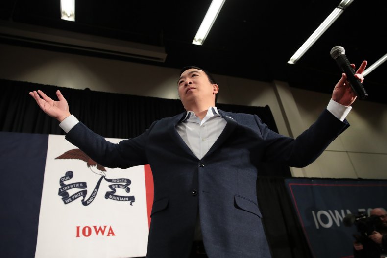 andrew yang, iowa,